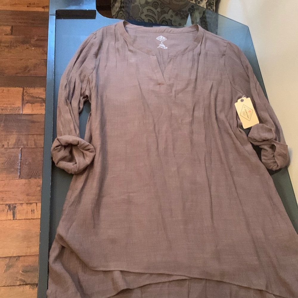 Tunic Light Brown Tunic NWT Large